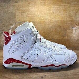 Nike Air Jordan 6 Retro Womens Sz 7.5 Shoes Sneakers Red Oreo 384665-162 Lace Up